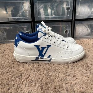 Louis Vuitton White and Blue Men's Charlie Sneakers